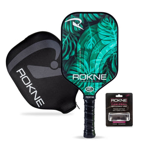 ROKNE Curve Classic Pickleball Paddle - Palm (Paddle Cover & Replacement Grip Included)
