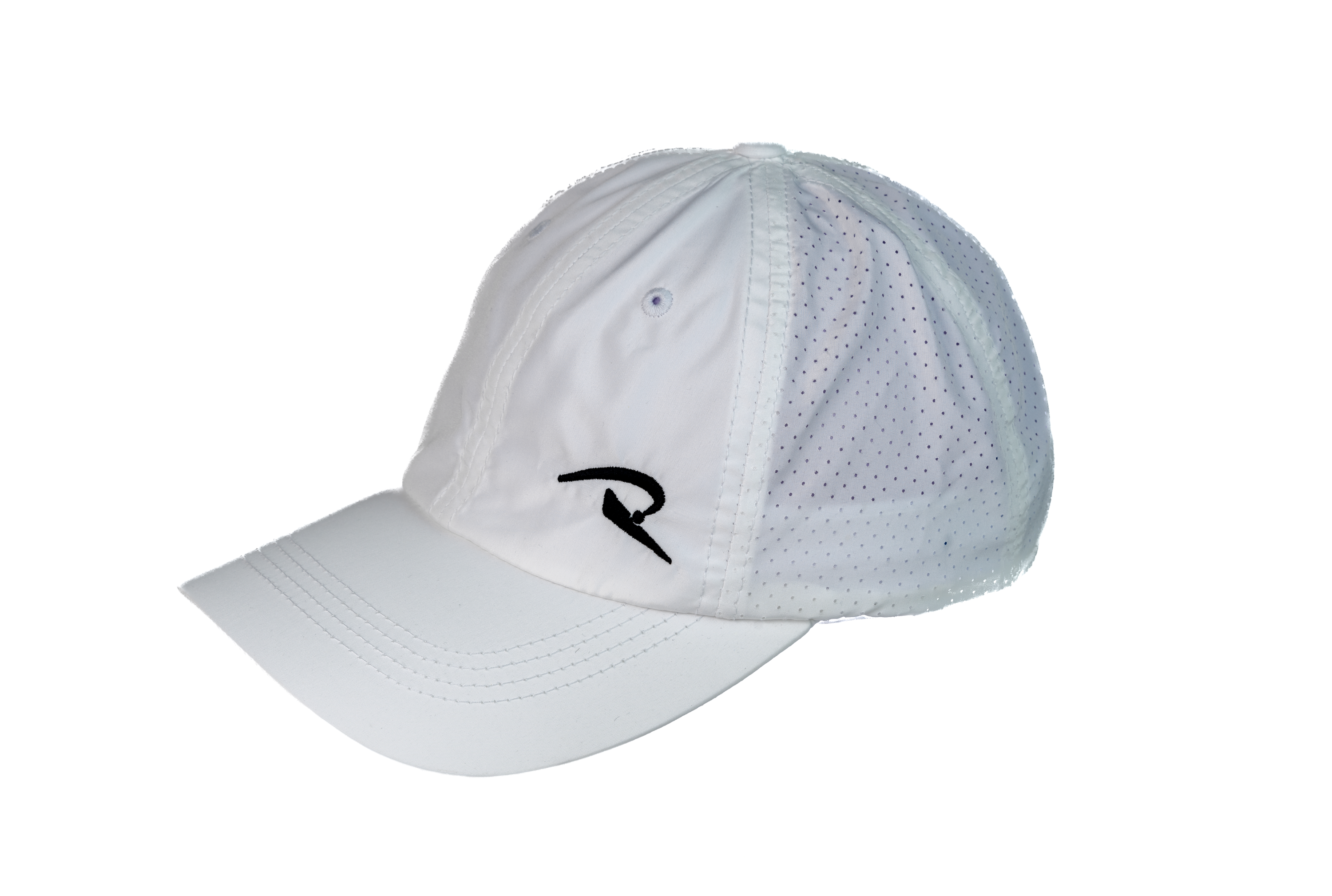 White mesh performance baseball hat